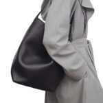 THE ROW LARGE NS PARK TOTE BAG IN LEATHER