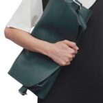 THE ROW MARGAUX EW CLUTCH IN LEATHER