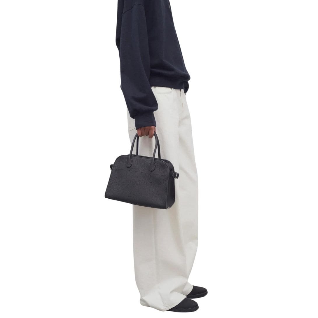 THE ROW SOFT MARGAUX 10 BAG IN LEATHER