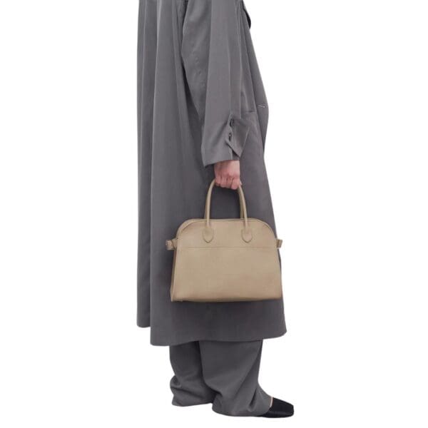 THE ROW SOFT MARGAUX 12 BAG IN LEATHER