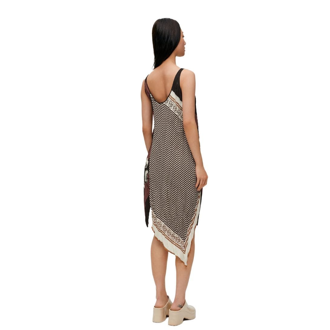 LOEWE TANK DRESS IN CRINKLED HABOTI