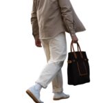 JOSEPH DUCLOS LECTOURE VERTICAL LEATHER TOTE