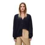 LOEWE ASYMMETRIC CASHMERE CARDIGAN