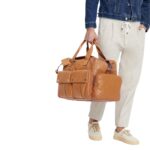 BRUNELLO CUCINELLI COWHIDE LEISURE BAG