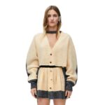 LOEWE CROPPED WOOL CARDIGAN