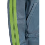 MARNI TEAL NAPPA BOMBER WITH CONTRAST STRIPES