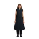 MARNI BLACK BONDED COTTON COCOON DRESS