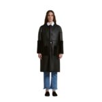 MARNI BLACK REVERSIBLE SHEARLING COAT