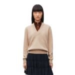 LOEWE TROMPE LOEIL SWEATER IN WOOL AND SILK