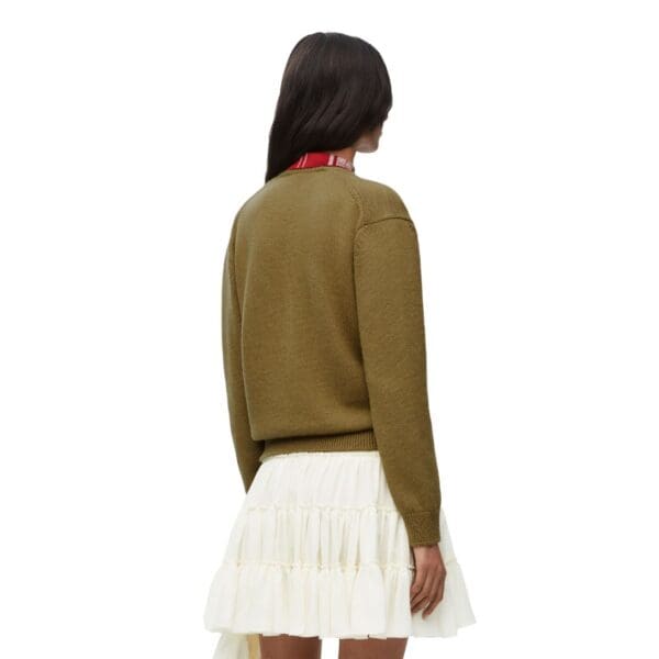 LOEWE TROMPE LOEIL SWEATER IN WOOL AND SILK