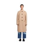 MARNI CAMEL WOOL AND CASHMERE TRENCH COAT