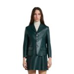 MARNI GREEN LEATHER JACKET
