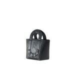 MARNI BLACK LEATHER SWEEDY SMALL TOTE BAG