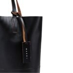 MARNI BLACK OPEN SHOPPER WITH MARNI TAG