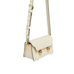 MARNI CREAM LEATHER TRUNKAROO MINI SHOULDER BAG