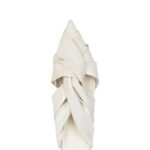 GIVENCHY TWIST FLAT MULES IN LAMINATED LEATHER