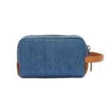 PALM ANGELS DENIM MONOGRAM POUCH