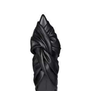 GIVENCHY TWIST FLAT MULES IN LEATHER