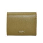 LOEWE TRIFOLD WALLET WITH ZIP IN SHINY CALFSKIN