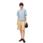 LOEWE BOXY FIT COTTON BLEND T SHIRT