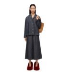 LOEWE CROPPED TROUSERS IN DENIM