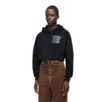 LOEWE CROPPED COTTON HOODIE