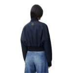 LOEWE COTTON AND SILK BOMBER JACKET