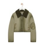 LOEWE CROPPED JACKET IN LAMB NAPPA