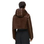 LOEWE DENIM CROPPED HOODED JACKET