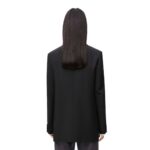 LOEWE DOUBLE BREASTED WOOL AND MOHAIR JACKET