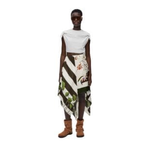 LOEWE ASYMMETRIC SKIRTS IN SILK