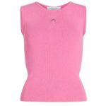 MARINE SERRE CORE KNIT SLEEVELESS PULLOVER