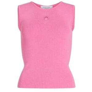 MARINE SERRE CORE KNIT SLEEVELESS PULLOVER