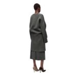 LOEWE DRAPED COAT IN WOOL BLEND