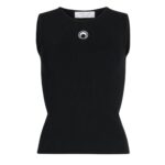 MARINE SERRE CORE KNIT SLEEVELESS PULLOVER