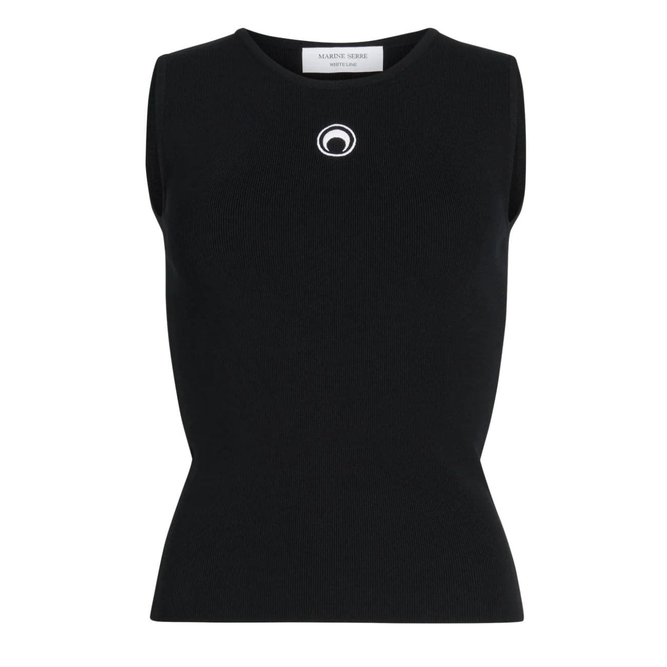 MARINE SERRE CORE KNIT SLEEVELESS PULLOVER