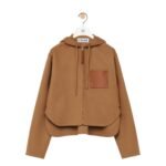 LOEWE WOOL AND CASHMERE HOODED JACKET