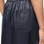 LOEWE CROPPED TROUSERS IN NAPPA LAMBSKIN