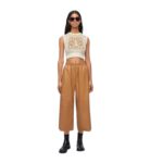 LOEWE CROPPED TROUSERS IN NAPPA LAMBSKIN