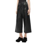 LOEWE PUZZLE FOLD CROPPED TROUSERS IN NAPPA LAMBSKIN