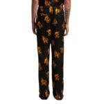 PALM ANGELS BURNING MONOGRAM LOOSE PANTS