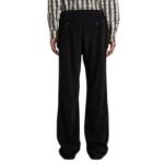 PALM ANGELS LOGO VELVET PANTS