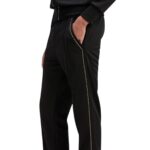 PALM ANGELS MONOGRAM POCKETS BLACK PANTS