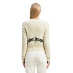 PALM ANGELS CURVED LOGO CARDIGAN