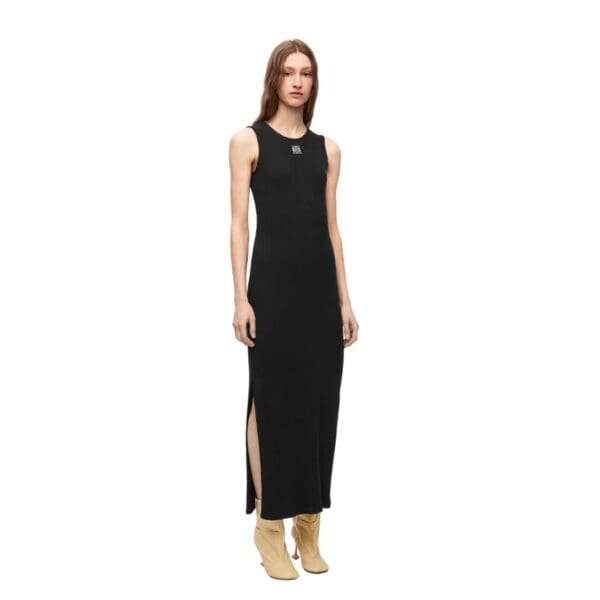 LOEWE ANAGRAM TANK DRESS IN COTTON