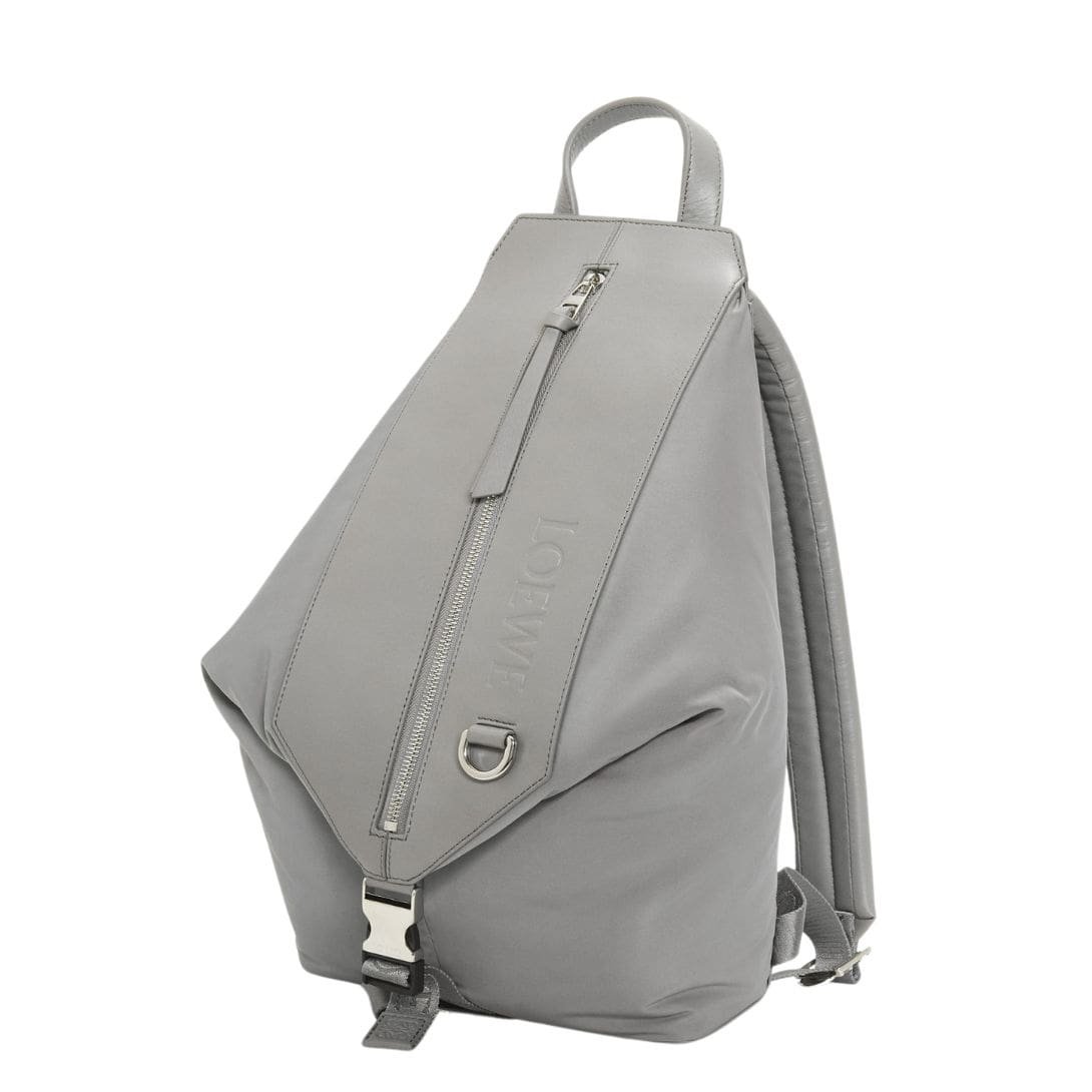 LOEWE SMALL CONVERTIBLE BACKPACK IN NYLON AND CALFSKIN