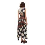 LOEWE CUT OUT DRESS IN SILK