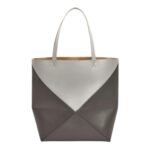 LOEWE XL PUZZLE FOLD TOTE BAG IN SHINY CALFSKIN