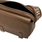 LOEWE XS MILITARY MESSENGER BAG IN SUPPLE SMOOTH CALFSKIN AND JACQUARD