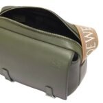 LOEWE XS MILITARY MESSENGER BAG IN SUPPLE SMOOTH CALFSKIN AND JACQUARD
